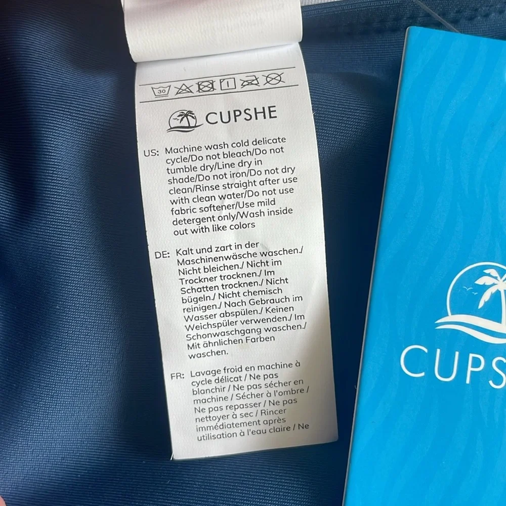Cupshe Ruffled V-Neck & Lace-Up Back Swimsuit - Picture 13 of 14